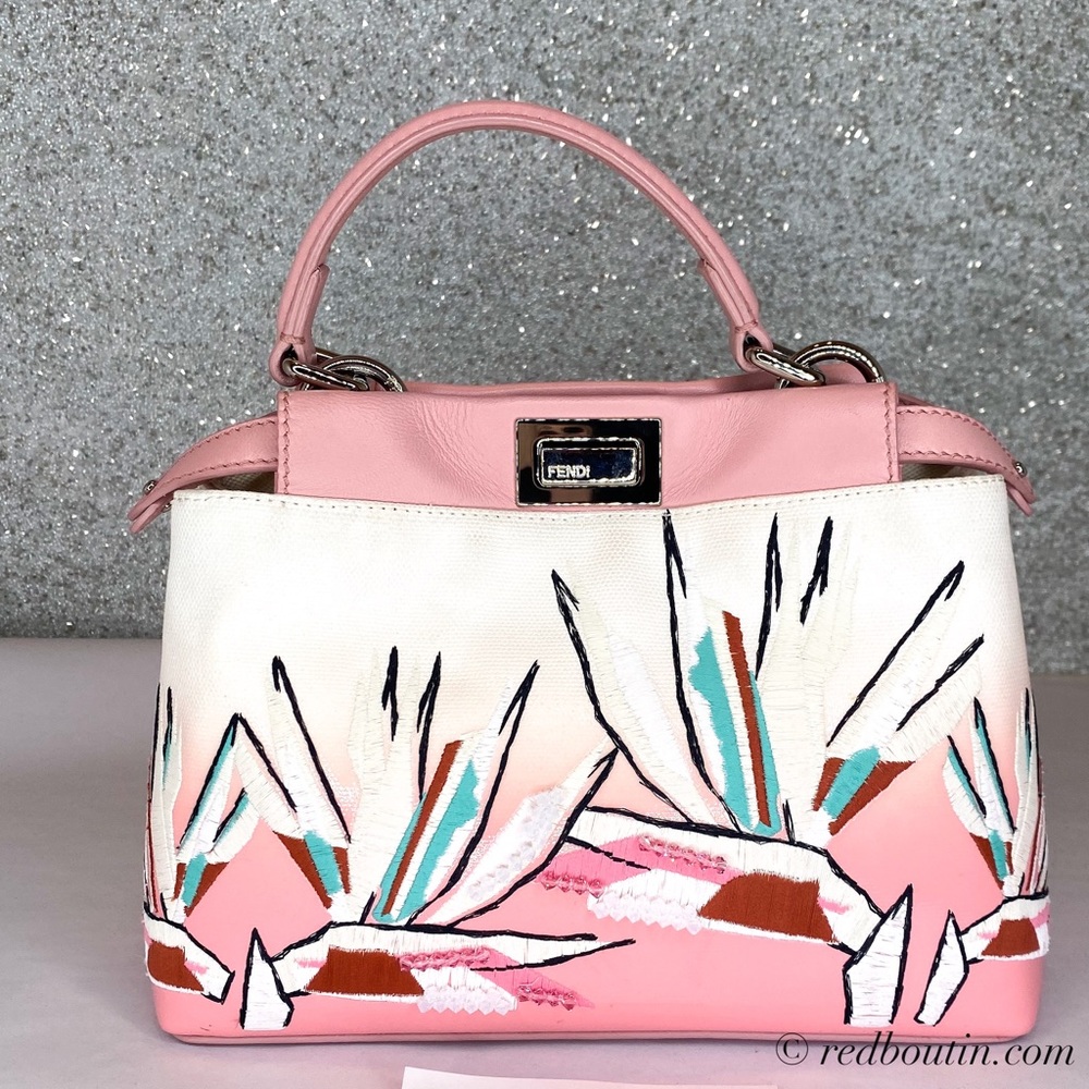 - Fendi Birds of paradise Peekaboo Bag crossbody